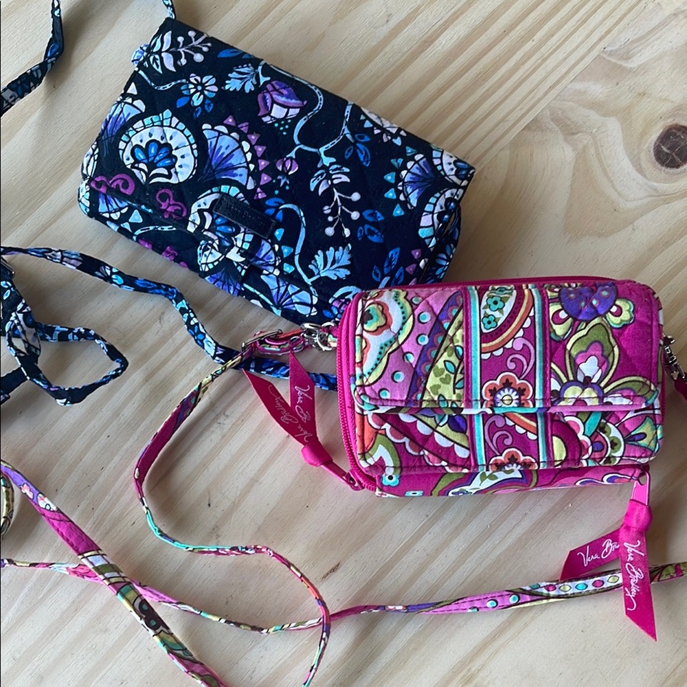 Vera Bradley Women's Floral Crossbody Bags - Pink and Black - Picture 2 of 7